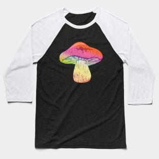 colorful, tie-dye mushroom Baseball T-Shirt